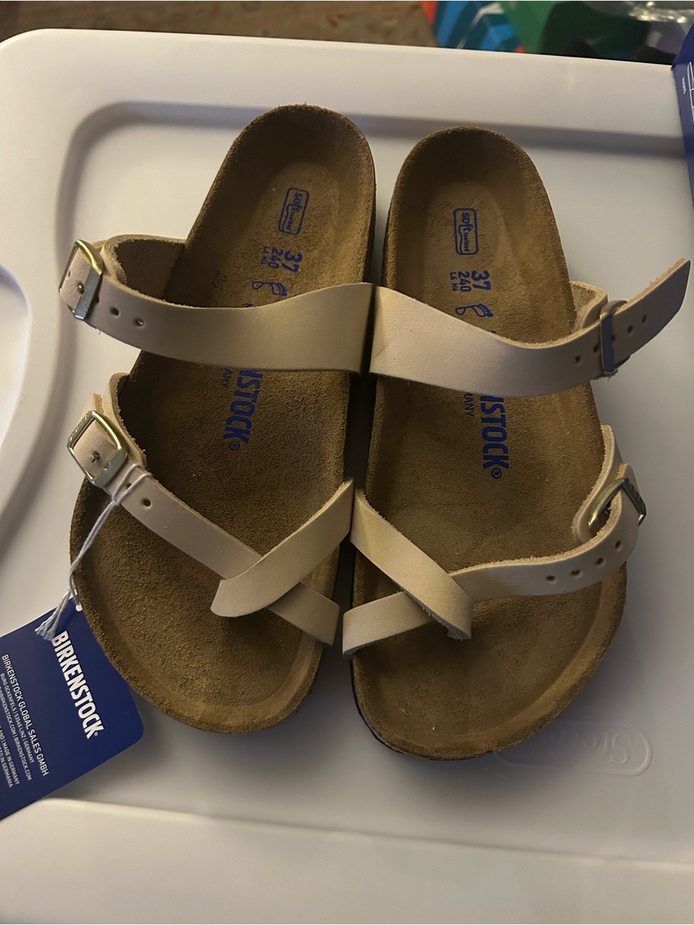 Birkenstock Mayari Soft Bed Nubuck Leather Sandals
